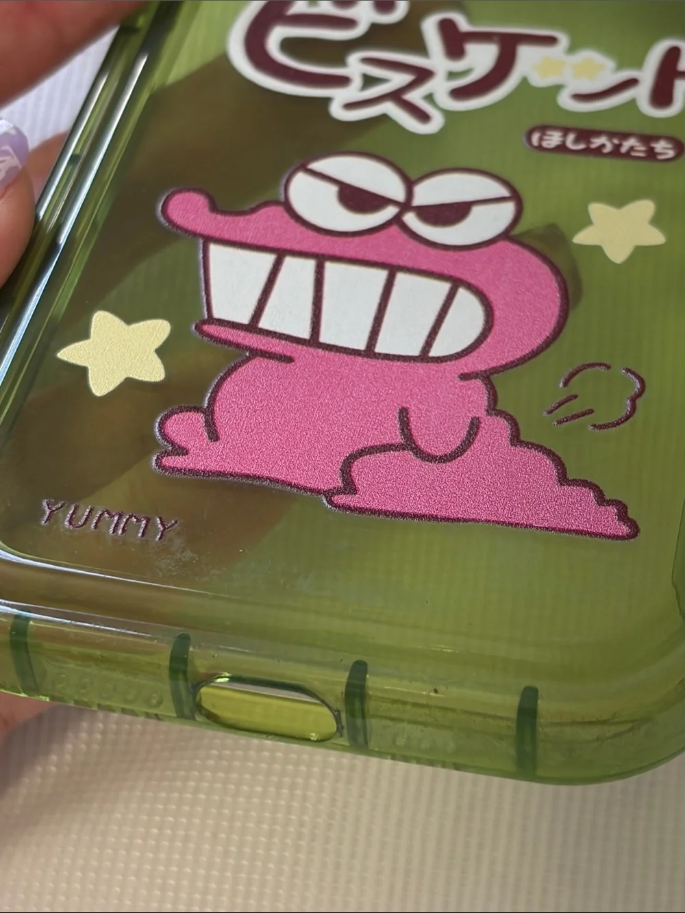 Shin Chan Cartoon iPhone 14 Pro Case with Mirror